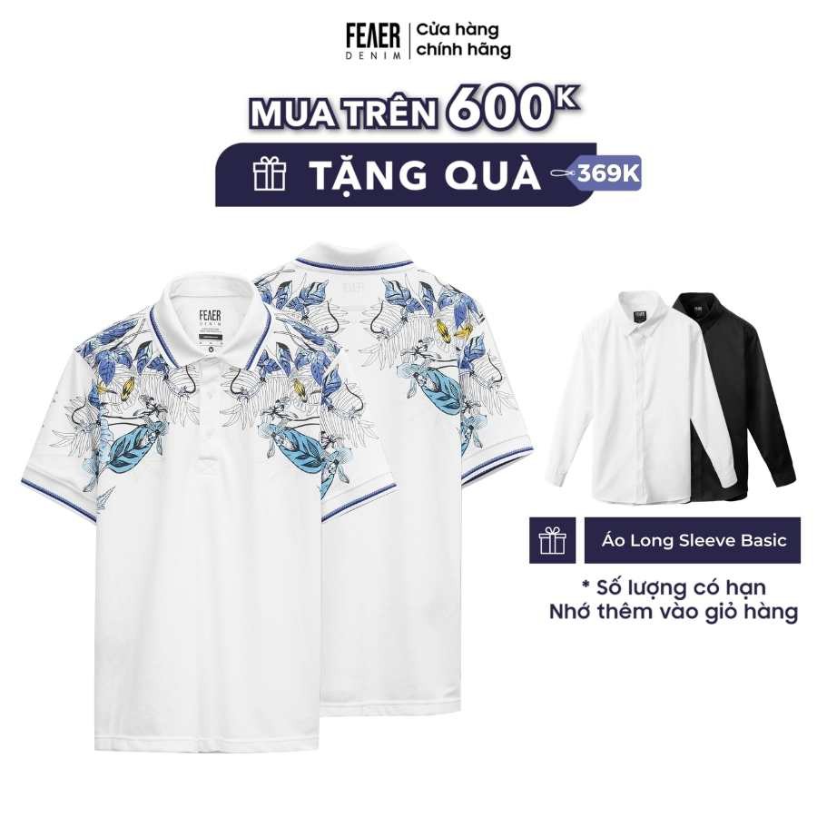 Áo polo nam FEAER DENIM chất thấm hút thoáng khi vải cotton MESKIE | BigBuy360 - bigbuy360.vn
