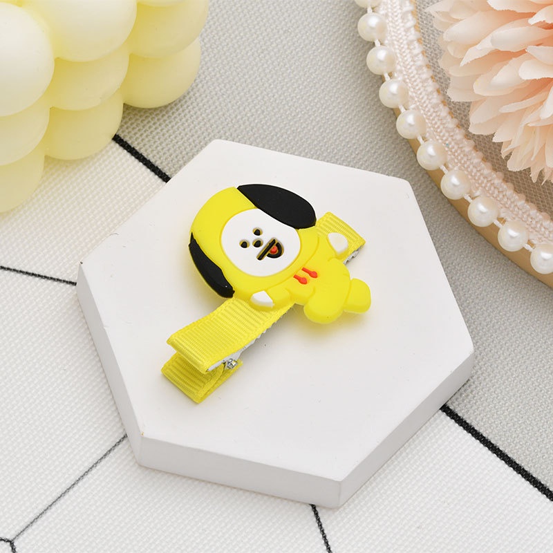 Kẹp Tóc Hoạt Hình KPOP BTS BT21 Phong Cách Hàn Quốc