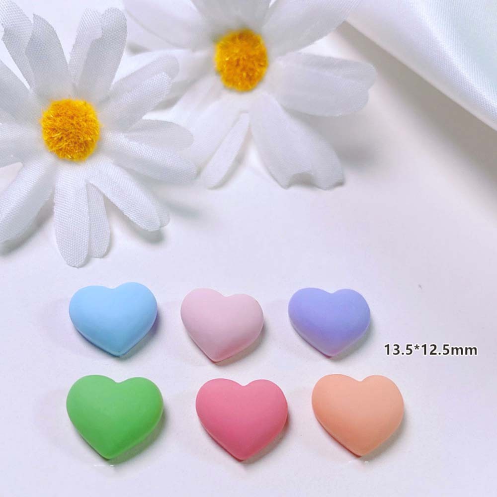 [Hàng mới về] Phụ kiện trang trí móng tay hình trái tim ba chiều thời trang Nhật Bản