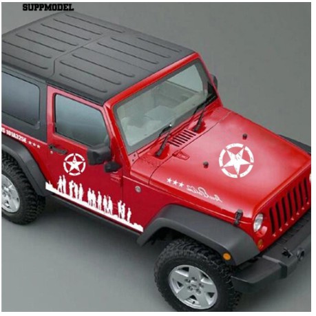 Decal Miếng dán tem Sticker trang trí phản quang hình Ngôi sao Star War thời trang dành cho xe hơi ô tô 20cm 40cm 50cm