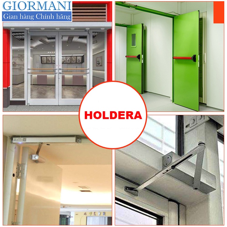 Tay co thủy lực lắp cửa thoát hiểm, giảm chấn xịn GIORMANI