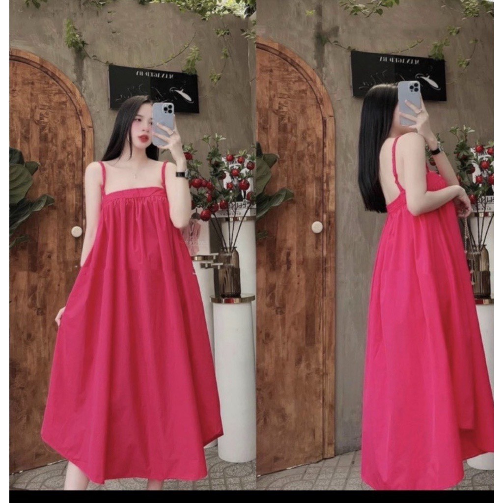 Váy Bầu 2 dây bản nhỏ ,mặc đi biển , đi du lịch siêu xinh, dáng xuông , bèo nhúm ôm ngực ☘️freesize 43-68kg-VB64