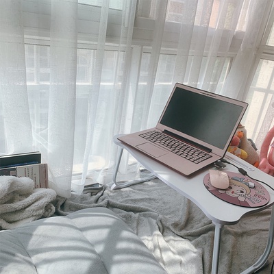 Giường Gấp Bàn Ăn Sáng Di Động Dễ Thương Khay Lập Máy Tính Xách Tay cho Phòng Ngủ Tập Thể Tại Nhà Boron069
