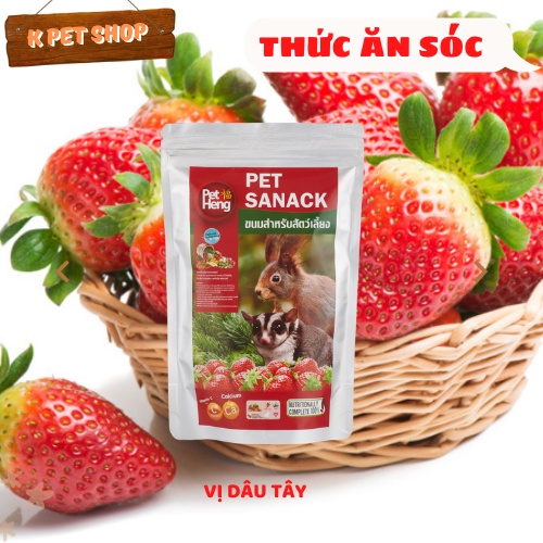 Thức Ăn Sóc Bay Úc Vị Dâu Tây  FREE SHIP  Pet Heng Thái Lan Sugar Glider Food Thỏ,Bọ,Sóc,Chinchilla