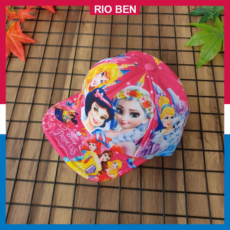 Nón bé gái in hình công chúa dễ thương, bé từ 2-5 tuổi RBN114