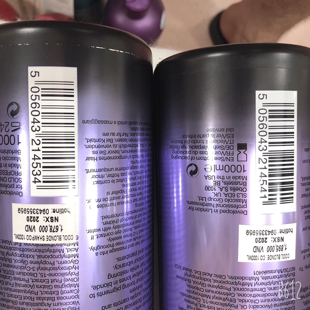 Bộ gội xả COOL BLONDE dành cho tóc nhuộm tông sáng LABEL.M ( hàng chính hãng )