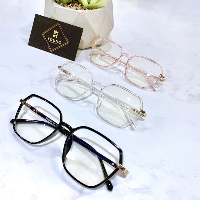 Gọng kính cận thời trang mắt đa giác TH30009 - Kính mắt giả cận thời trang Hàn Quốc | BigBuy360 - bigbuy360.vn