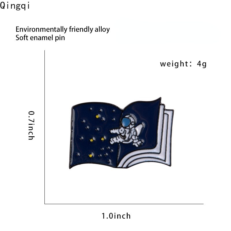 Ghim cài áo MISS ZOE hình phi hành gia/bầu trờI sao đáng yêu cho bé