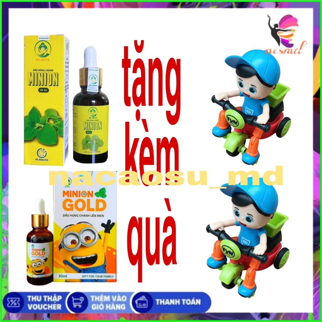 Dầu húng chanh Minion 50ml , tinh dầu húng chanh lên men MINION GOLD 30ml ,Dầu húng chanh nguyên chất (hàng chính hãng)