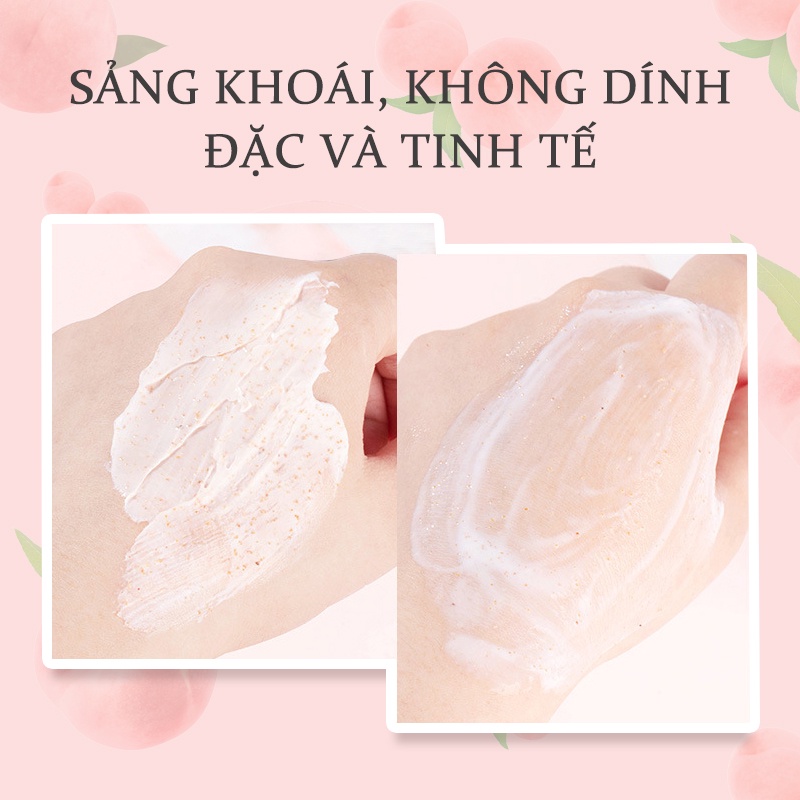 Kem đào tẩy tế bào chết có thể làm sạch,dưỡng ẩm, tẩy tế bào chết, làm sáng và loại bỏ niacinamide 200ml(KB-MSG02-200)
