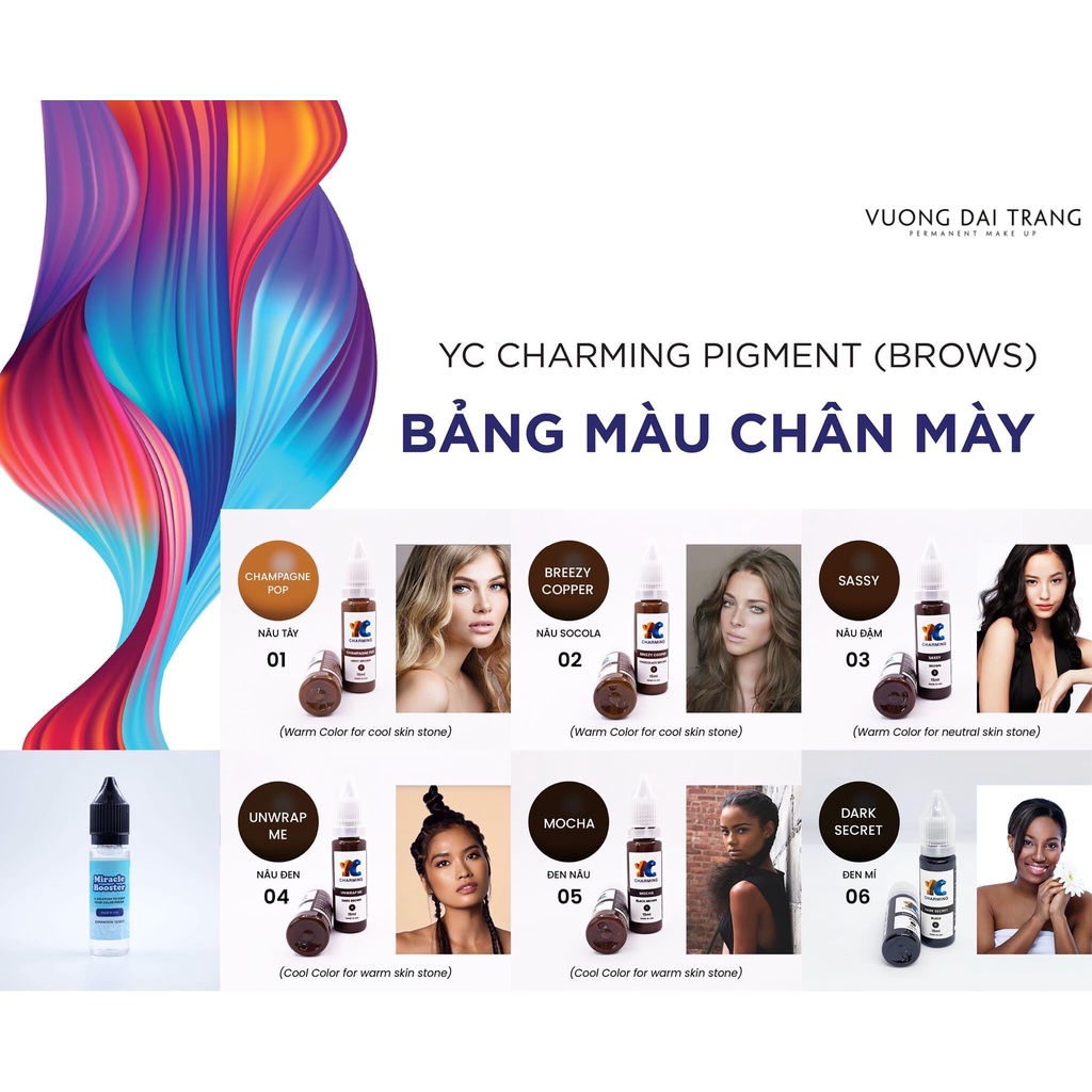 [ CHÍNH HÃNG ] Mực mày mí YC mini size 5ml, fullsize 15ml