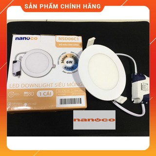 Đèn led âm trần siêu mỏng đổi màu nanoco 6w 9w - nsd06c1/ nsd09c1
