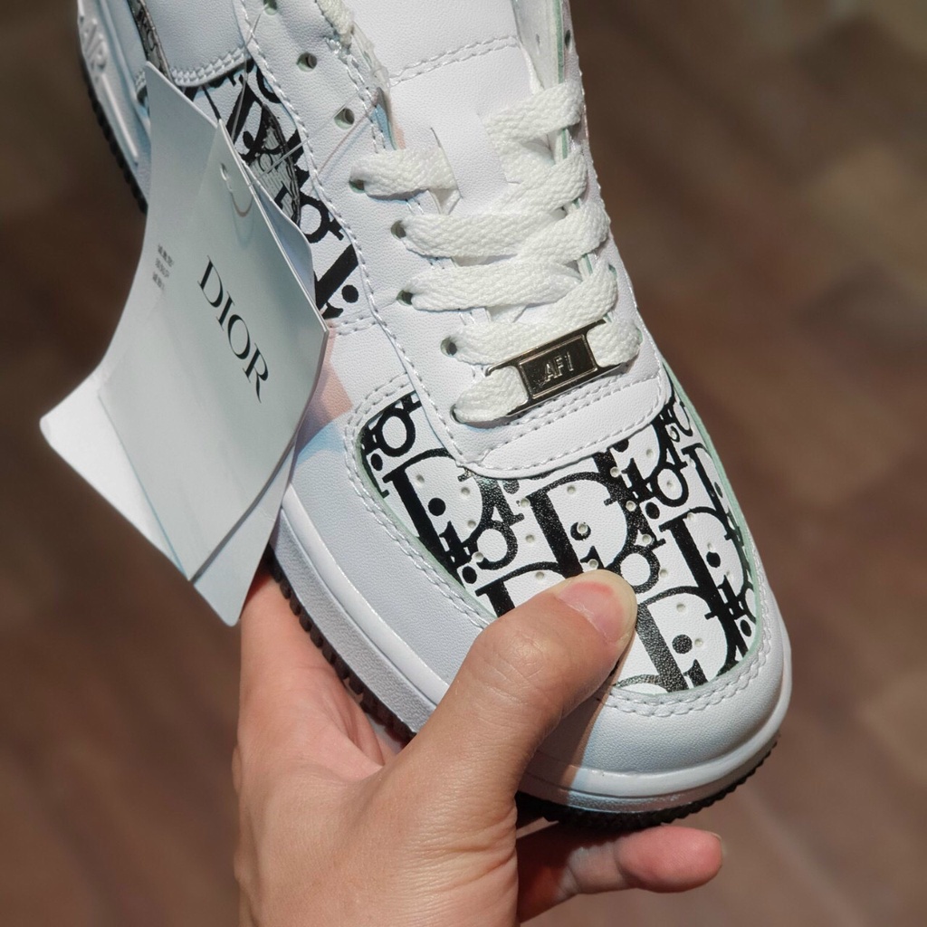 Giày thể thao AF1_Dior⚡️𝐅𝐑𝐄𝐄 𝐒𝐇𝐈𝐏⚡️Giày sneaker nike_dior đế xám, đế đen nam nữ Full Box Bill
