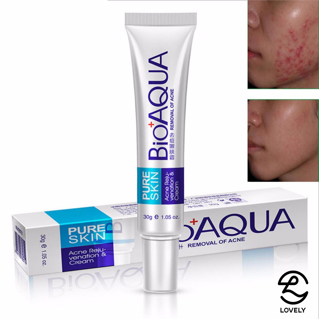 Kem hỗ trợ giảm mụn và vết sẹo Pure skin Bioaqua 30g