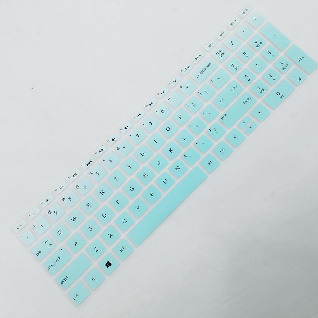 Soft Laptop Keyboard Skin Protector Cover For HP 15.6 inch BF Blue