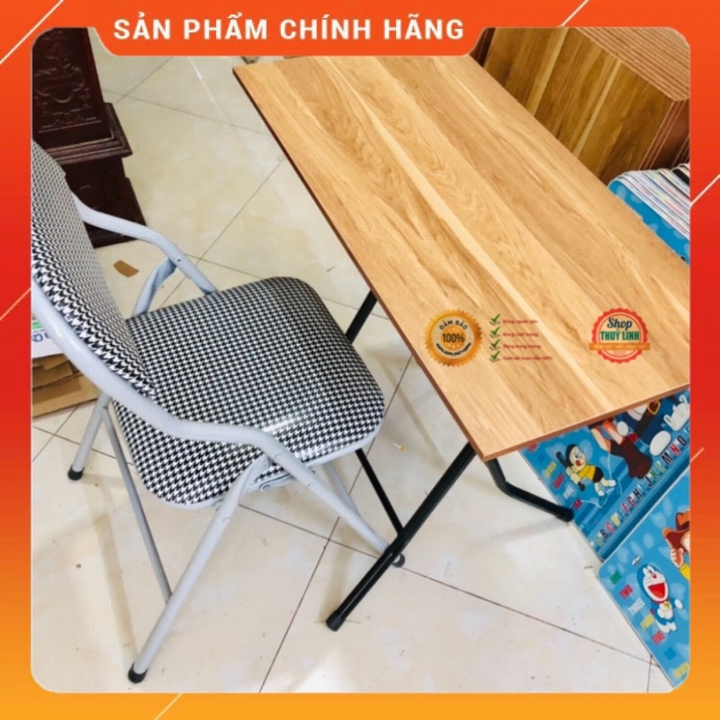 Bộ bàn ghế cỡ lớn vân gỗ sồi đẹp , kt 50x70 - 40x80 cm