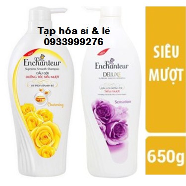 Dầu gội dưỡng tóc siêu mượt Enchanteur Sensation 650g