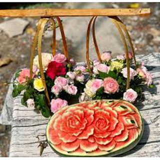 Quang gánh ( gồm quang gánh + 2 thúng + đòn gánh) SIZE TO