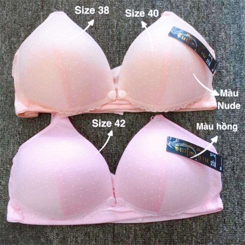 Áo Lót Bầu, Áo Lót Cho Con Bú Không Gọng Thông Hơi Hàng Thái Mút Mỏng Có Big Size