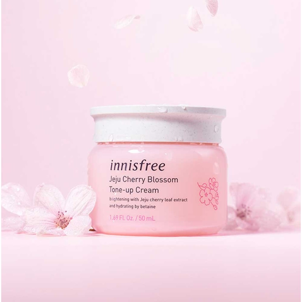 Kem Dưỡng Trắng Da Nâng Tone Tức Thì Innisfree Jeju Cherry Blossom Tone-Up Cream 50ml
