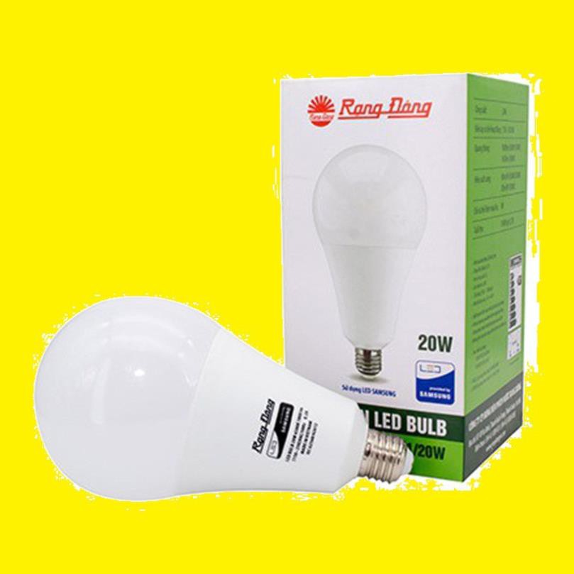 Xả Kho Buôn Bóng đèn LED BULB Tròn 20W Model: LED A95N1/20W Rạng Đông Cam Kết cính hãng