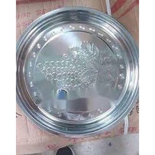khay inox tròn hình nho