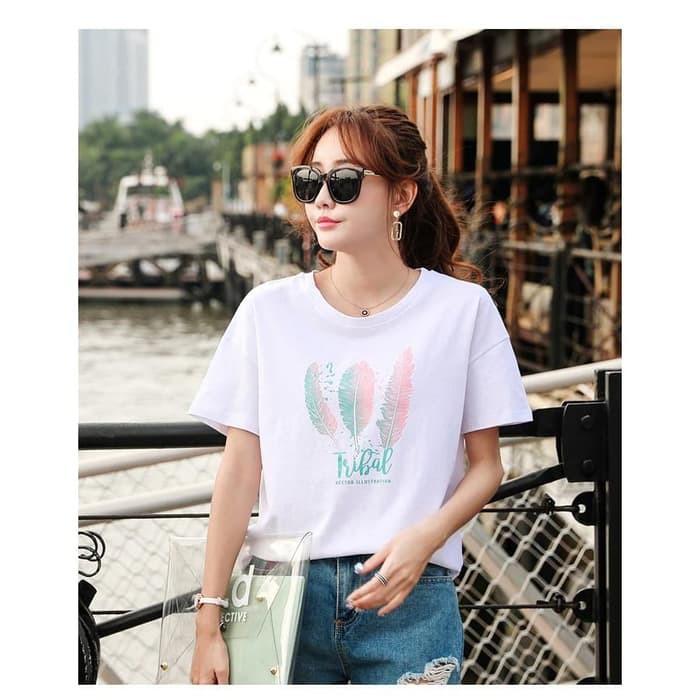 Áo Thun Nữ Bc093 - T-Shirt Tribal Vector Ilustration Lgn Pdk