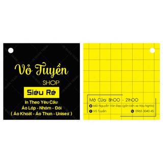 THIẾT KẾ danh thiếp / mac giấy / hóa đơn