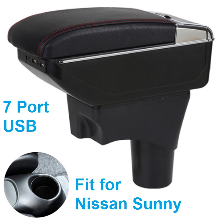 Hộp tỳ tay, đệm tỳ tay lắp cho xe ô tô Nissan Sunny,  Armrest box for Nissan Sunny