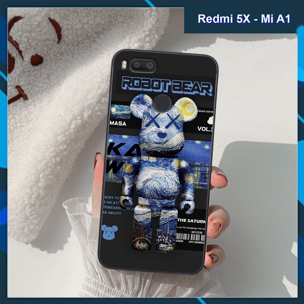 Ốp lưng Xiaomi REDMI 5X / MI A1 in hình 3D gấu bear, khủng long, dễ thương - RẺ - BỀN - ĐẸP