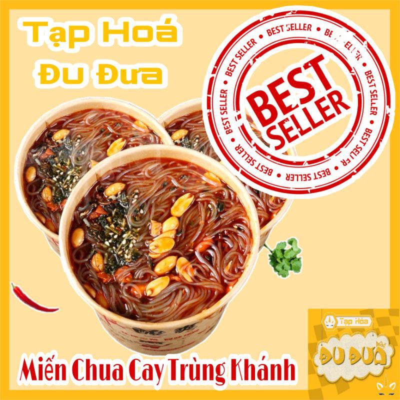 [Có sẵn] Miến Chua Cay Trùng Khánh Hộp To 132g Tê Cay Đậm Vị