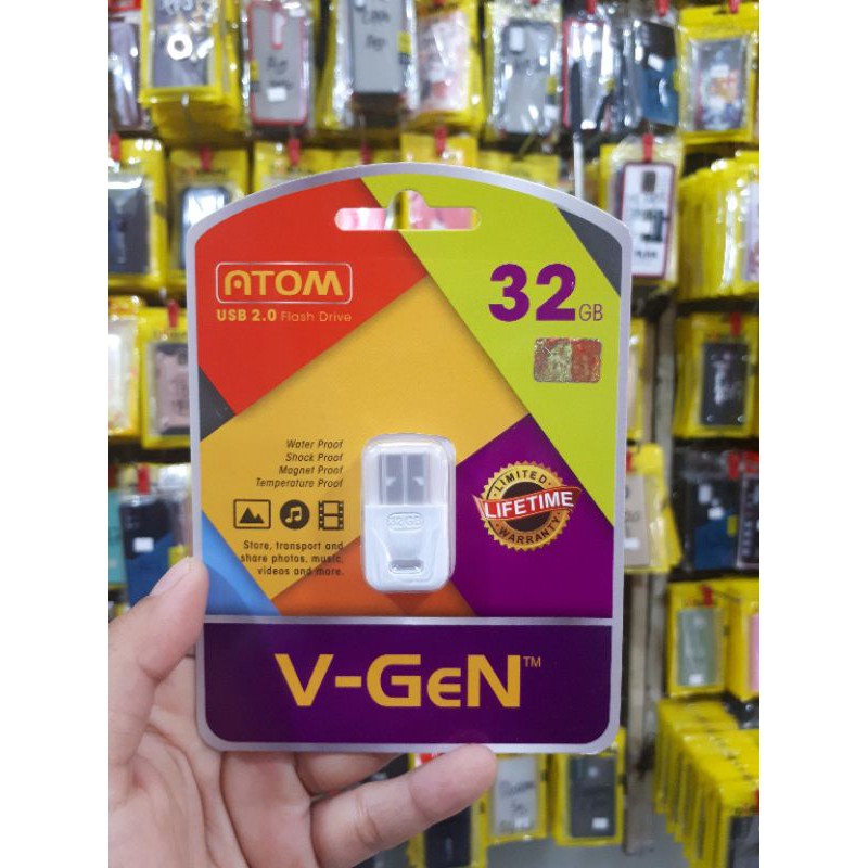 (Hàng Mới Về) Bảng Phấn Mắt Flashdisk Vgen 32 Atom