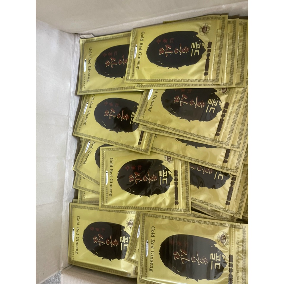 Giá sốc: 10 gói Cao dán hồng sâm hàn quốc Gold red ginseng đặc biệt, gói 20 miếng