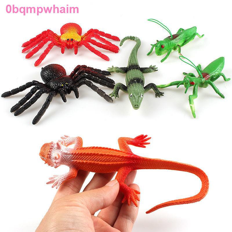 Mô hình thằn lằn phỏng lớn khôn lanh và đáng sợ tắc kè hoa con gián nhện đồ chơi nhựa mềm cho trẻ em