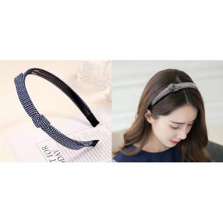 Băng Đô Cài Tóc Đính Nơ Phong Cách Retro Hàn Quốc