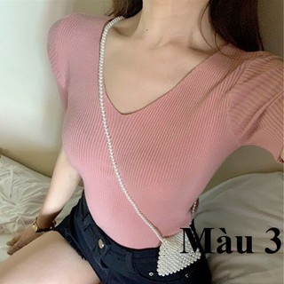 áo len cộc tay mỏng thời trang