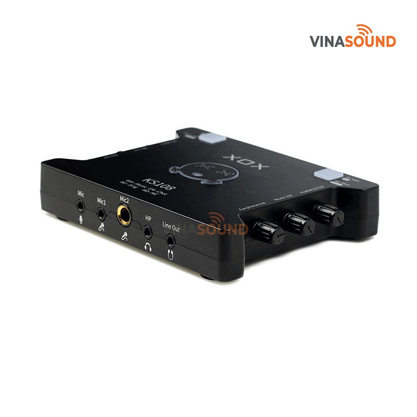 Sound Card KS108 Hàng Loại 1 . Thu Âm Livestream Chuyên Nghiệp , Cho Chất Âm Cực Hay , Dễ Dàng Lắp Đặt