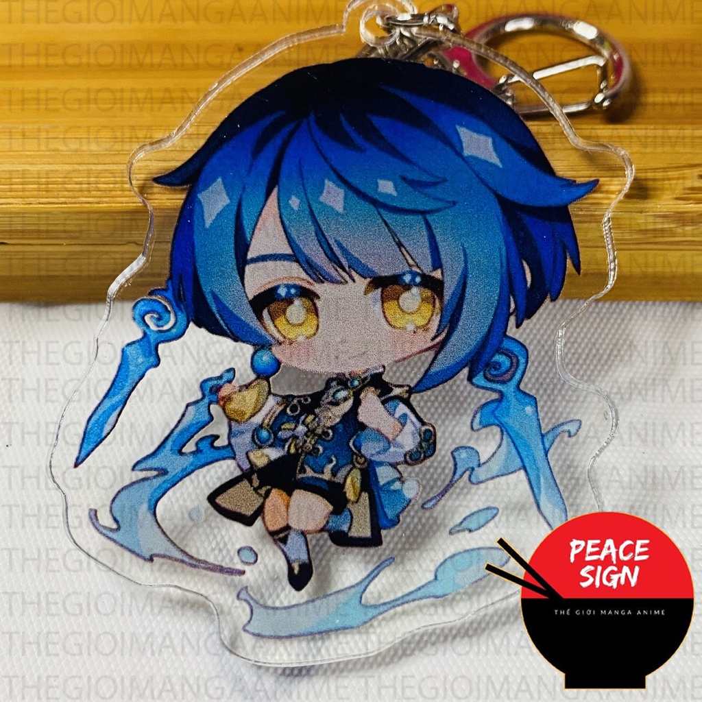 ( Mica trong acrylic ) (M2) Móc khóa GENSHIN IMPACT ver CHIÊU THỨC CHIBI anime chibi game xinh xắn