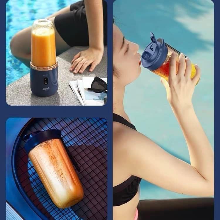 PVN44998 Máy xay sinh tố cầm tay sạc usb 6 lưỡi siêu khỏe tặng kèm nắp Giá Rẻ