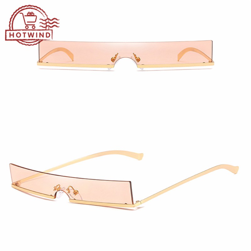 Kính mát gọng kim loại chữ nhật phong cách vintage