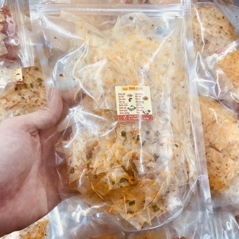 Bánh Tráng Trộn Thập Cẩm - Ruốc Sấy, Tỏi, Hành, Lạc, Sate, Muối Tôm( Túi 100g)