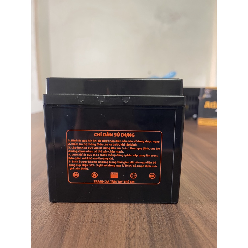 Ắc quy xe máy ATZ6V - 12V 6Ah dành cho Lead, Vision, Air Blade, SH, Nozza, Janus, NVX,....