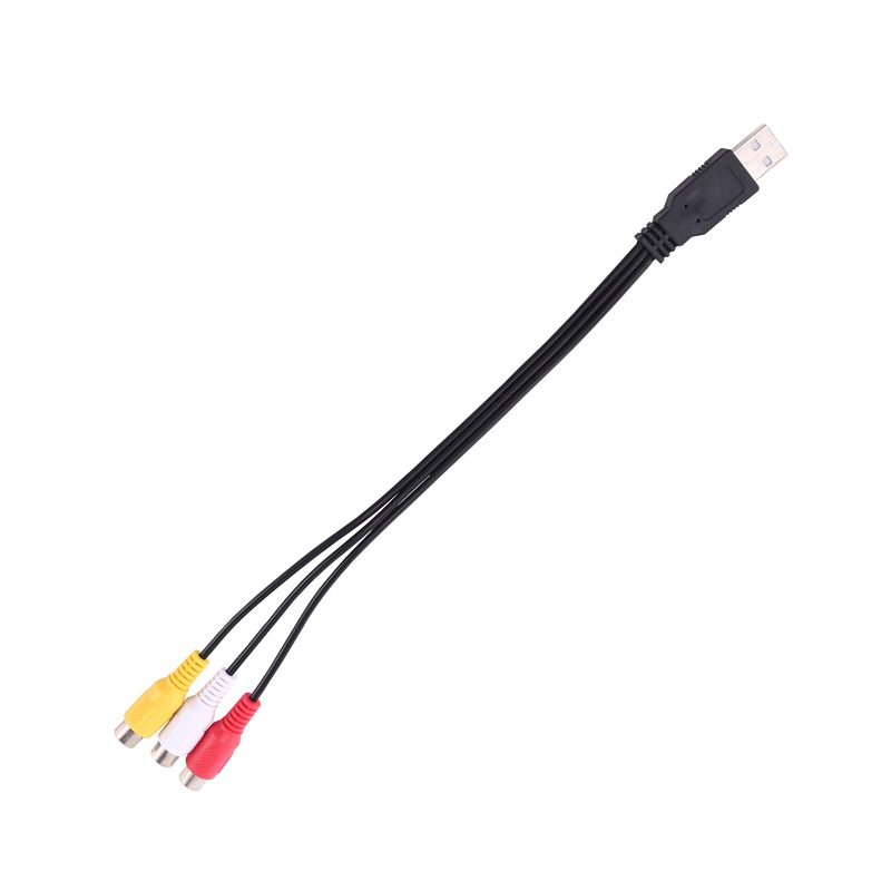 1 Dây Cáp Chuyển Đổi Âm Thanh Từ Đầu Usb Sang 3 Cổng Rca Cho Hdtv Tv
