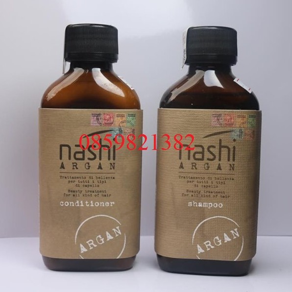 BỘ DẦU GỘI DẦU XẢ PHỤC HỒI NASHI ARGAN 200ML*2 - Ý