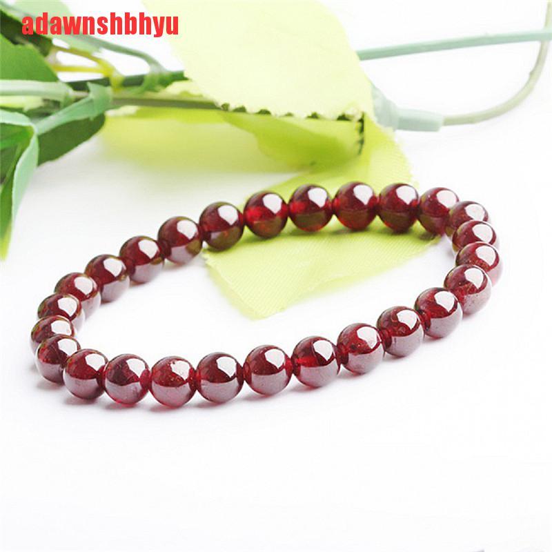 Vòng Tay Chuỗi Hạt Đá Garnet Tự Nhiên Thời Trang
