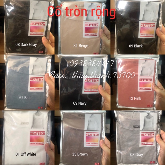 UNIQLO ÁO GIỮ NHIỆT HEATTECH