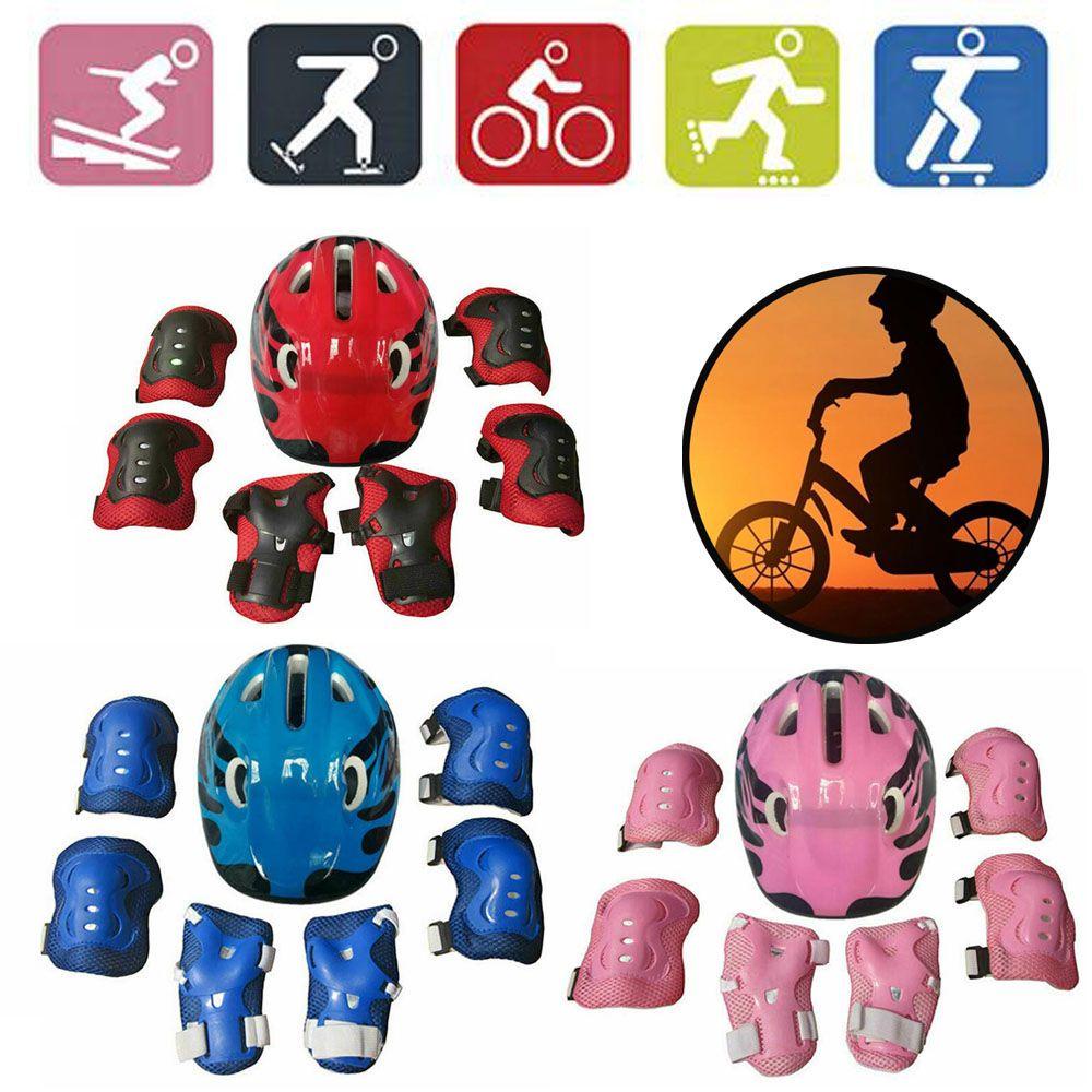 FOREVER Bộ Đệm Bảo Vệ Đầu Gối / Khuỷu Tay / Đầu Gối An Toàn Cho Bé Khi Đi Xe Đạp Màu Xanh Dương / Đỏ /