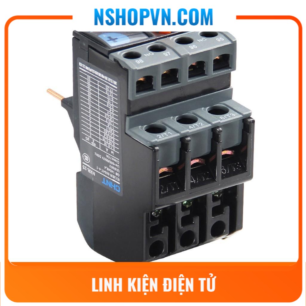 Relay nhiệt CHINT NXR-25 9A-13A / 17A – 25A cho Contactor NXC