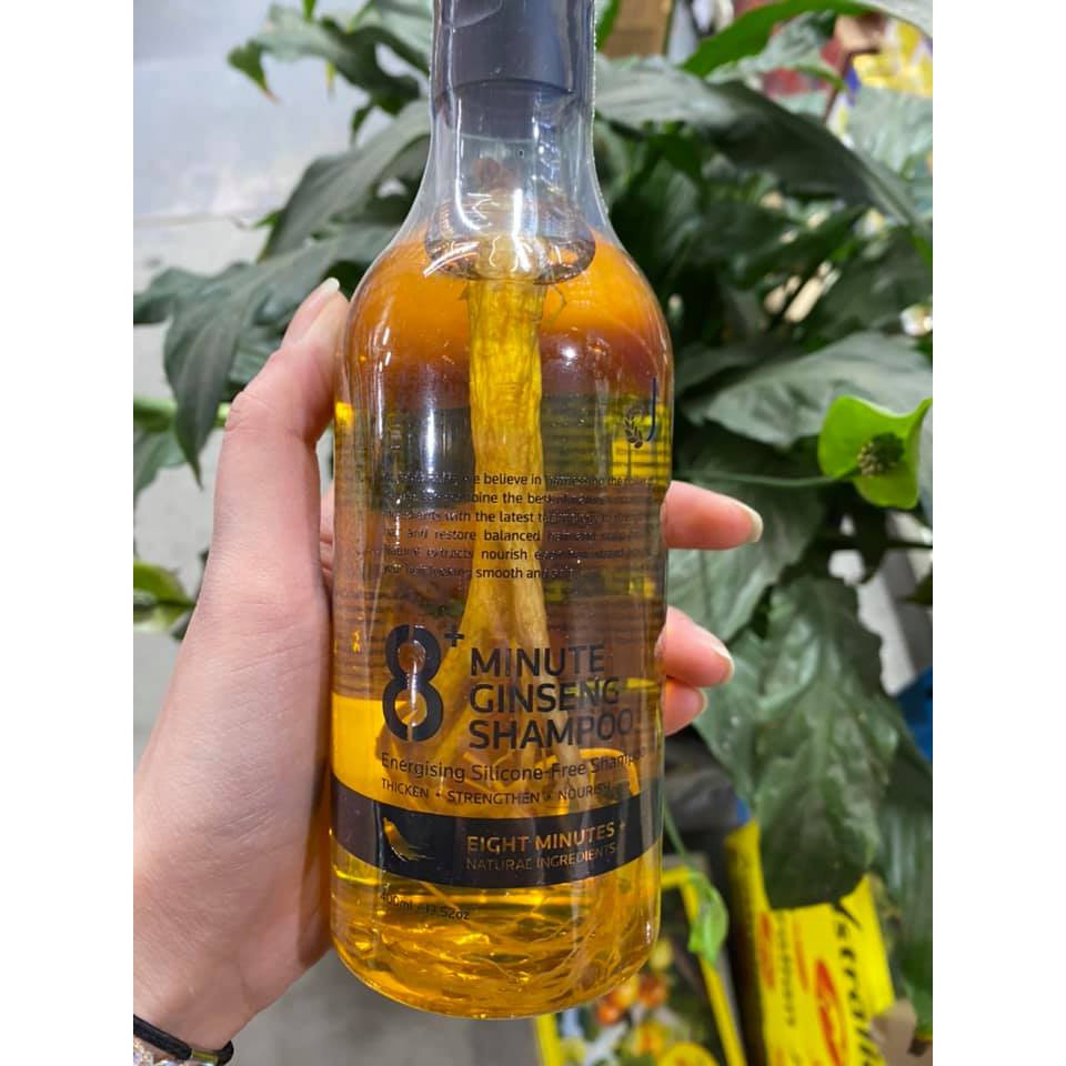 Dầu Gội Nhân Sâm Vàng Nhập Khẩu Hàn Quốc Jema Rose 8+ Minutes Ginseng Shampoo