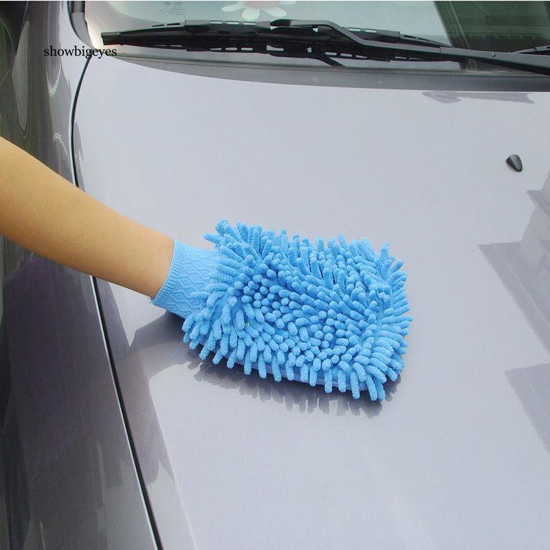 Bao tay vải rửa xe ô tô thấm hút tốt tiện dụng